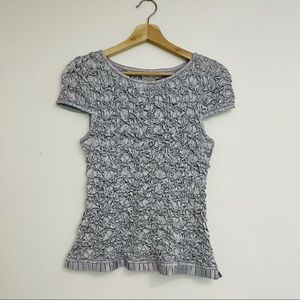 Vintage | Joseph Ribkoff 90s Popcorn Scrunchie Top